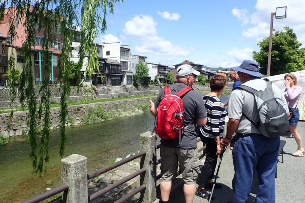 Exploring the picturesque historic streets and peaceful river canals of Takayama on foot.