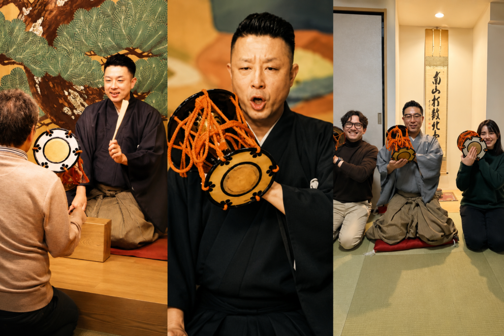 Kotsuzumi Drum Experience in Kyoto - Master Yamato playing traditional Noh drum