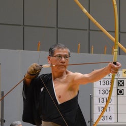 Yamaguchi Yoshiyuki, Kyoshi 6-dan instructor, kyudo experience Kyoto